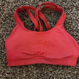 Lululemon Women's Red Sports Bra